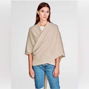 White + Warren Cashmere Body Wrap in Sand/ Tan